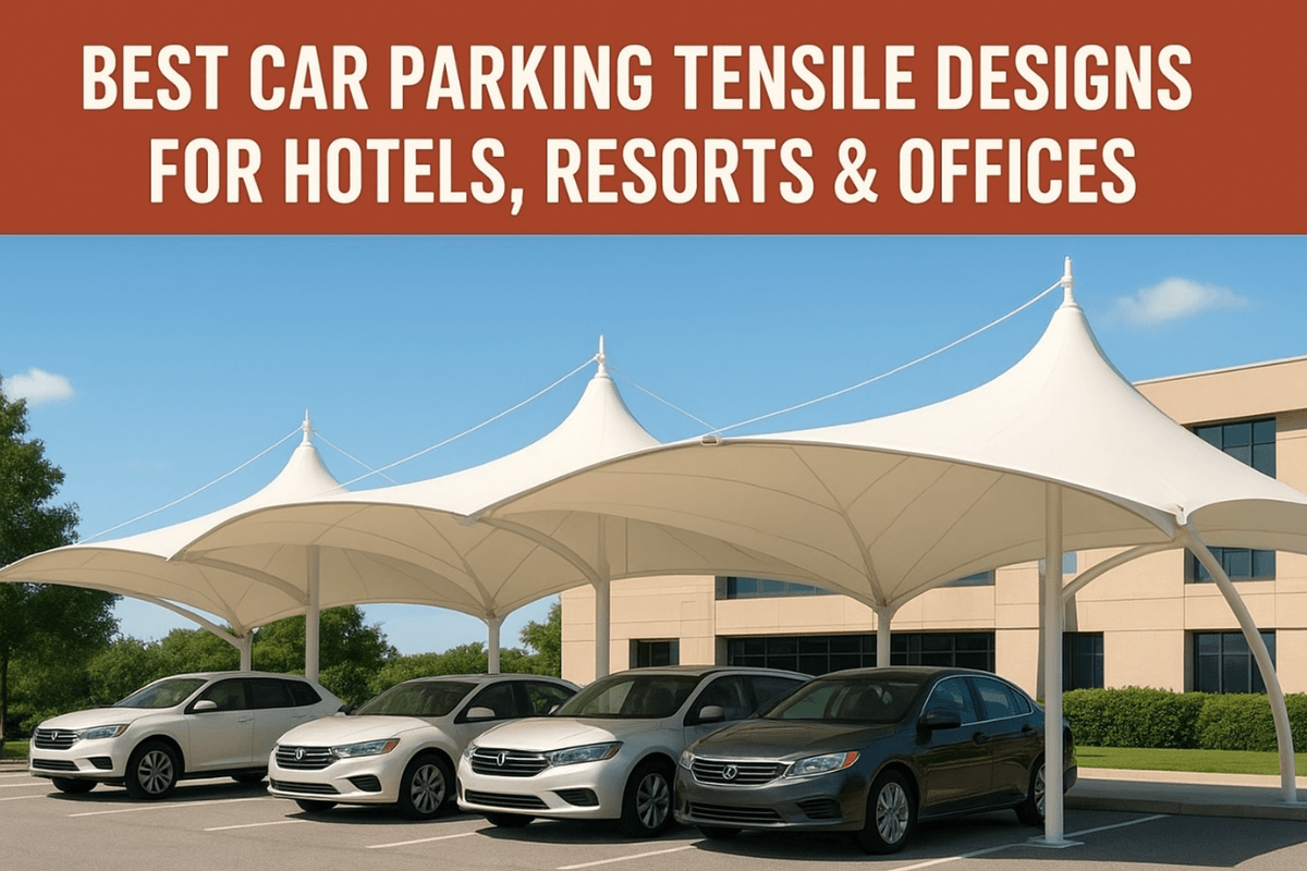 Photo inspiration: Visual Reference: Best Car Parking Tensile Designs For Hotels Resorts Offices